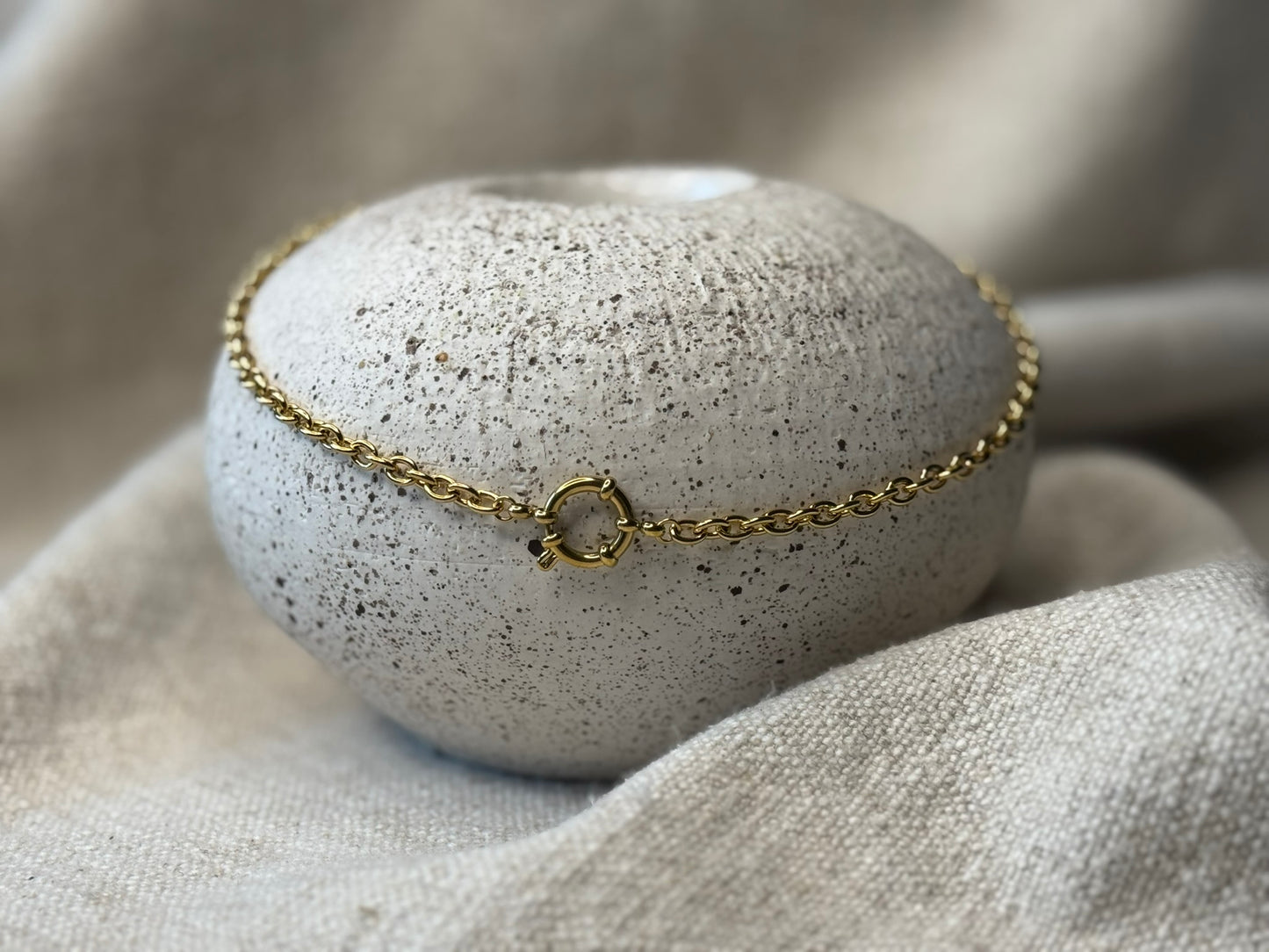 Lysa Halskjede med ring til charms