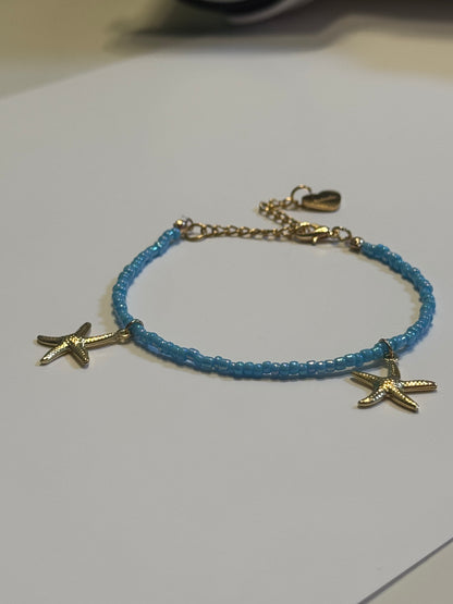 Sjøstjerne armbånd - blå