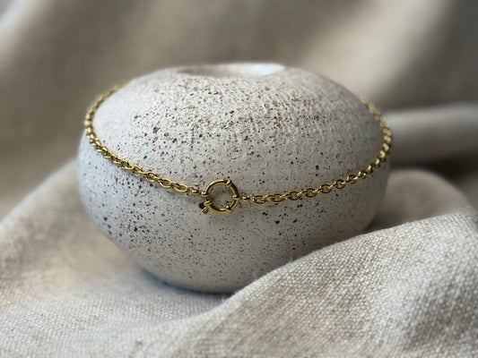 Lysa Halskjede med ring til charms